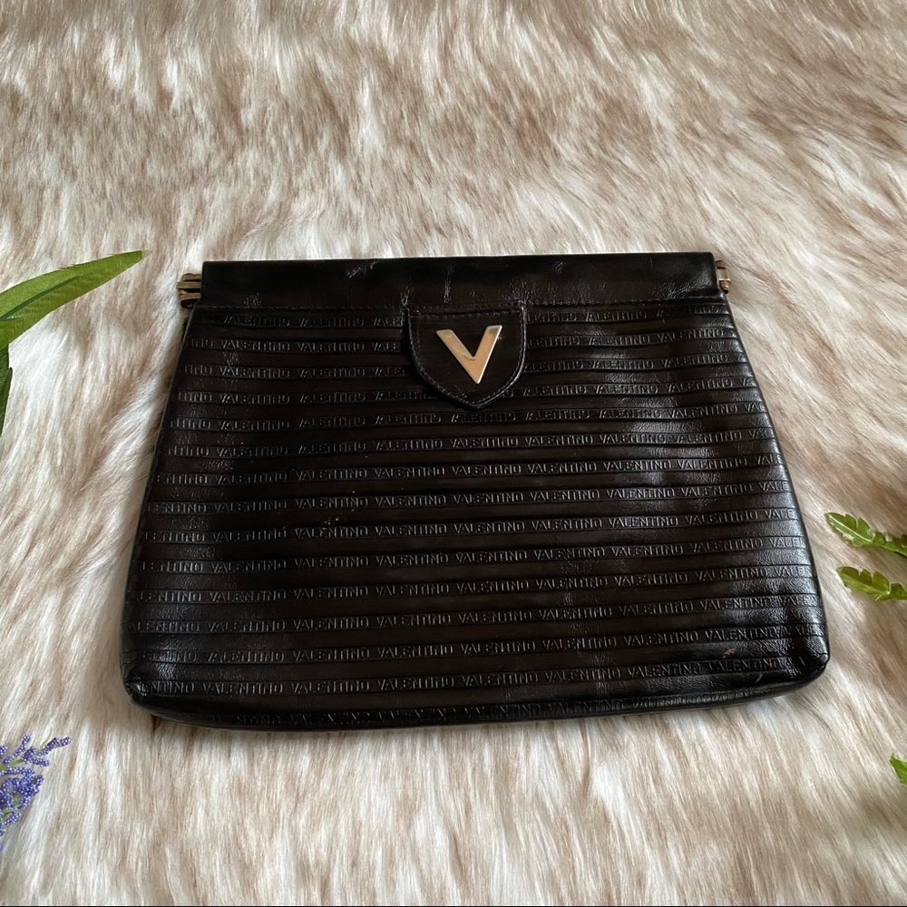 Mario Valentino Leather Clutch - Picture 2 of 11